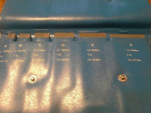 6PC AdjustableParallel Set 3/8&#034; - 2-1/4&#034; In Case