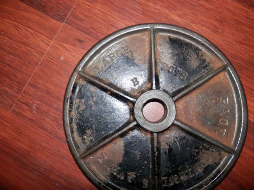 4 QUART LARGE CAST IRON PLATE #2078 LARD/SAUSAGE PRESS