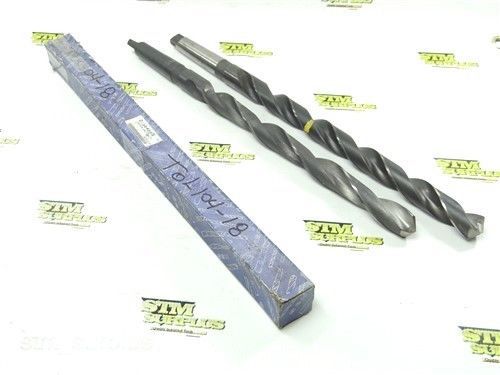 PAIR OF HSS 4MT EXTRA LENGTH TWIST DRILLS 1&#034; PTD CHINA