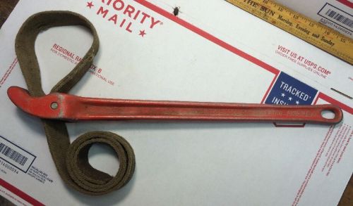 The Ridgid Tool Co. No 5 Aluminum Handle 18&#034; Strap Wrench ELYRIA OHIO USA