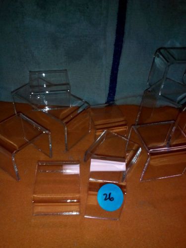 Acrylic display riser set blemished assorted sizes 10 pieces  # lot 26 for sale