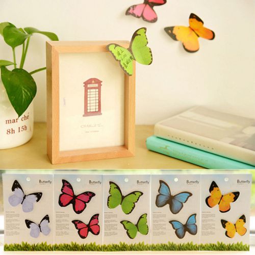 Cute Butterfly Sticker Post It Bookmark Marker Memo Index Tab Flags Sticky Notes