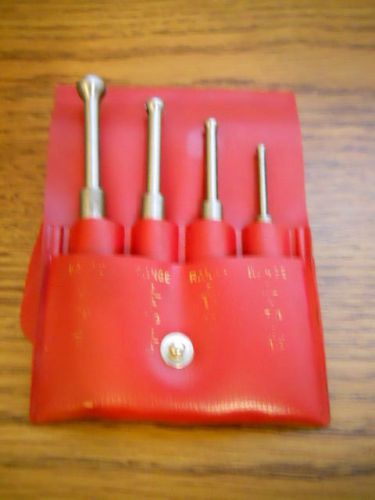 LUFKIN FOUR PIECE, # 78, .125~.500&#034; DIAMETER SMALL HOLE GAGE SET