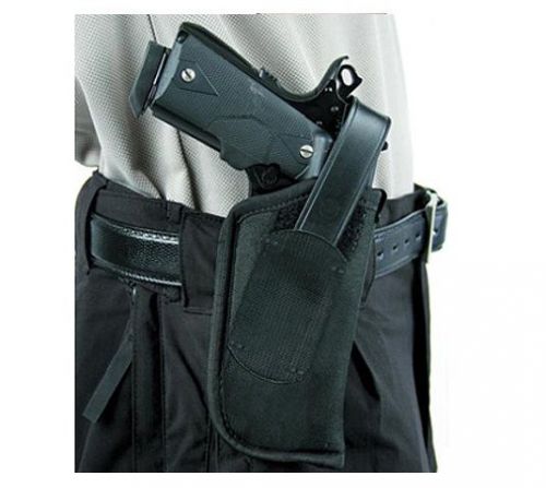 Blackhawk 40HT01BK-L Left Hand Black Nylon Hip Holster Thumb Break Medium Frame