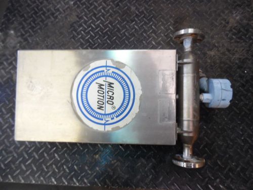 MICRO MOTION MASS FLOW SENSOR, MODEL: DS100H134SU, SN: 223763, 1&#034;, USED