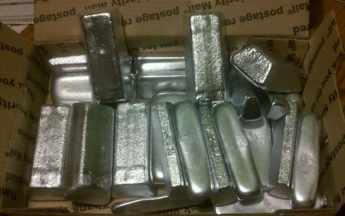 10 lbs. Zinc ingots, casting crafts, plating , anodes.