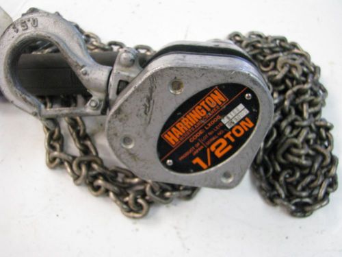 Harrington lx005 lever chain hoist 1/2 ton for sale