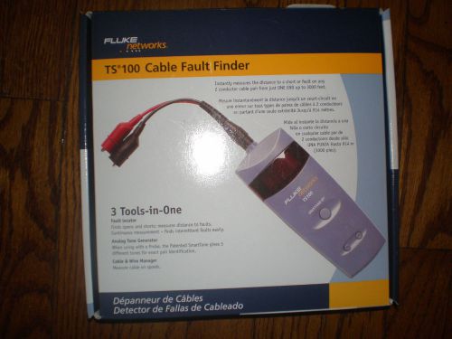 Fluke Networks TS100 Cable Fault Finder New in Box Free Shipping