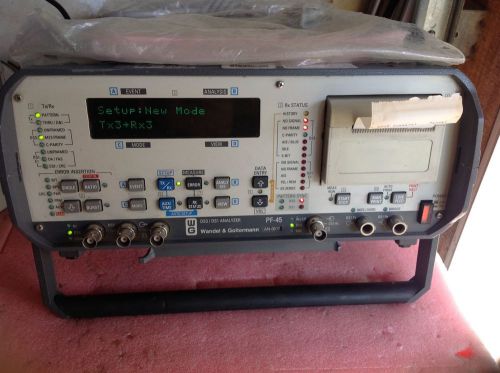 Wandel &amp; Goltermann PF-45 DS3/DS1 Analyzer w/manual power cord