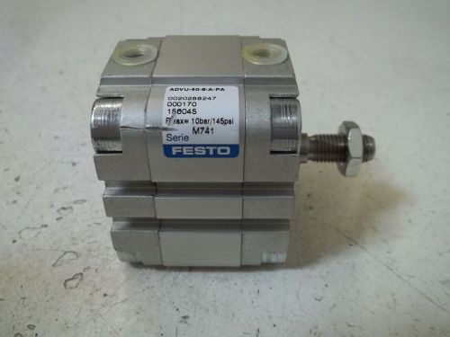 FESTO ADVU-40-8-A-PA COMPACT PNEUMATIC CYLINDER *NEW OUT OF A BOX*