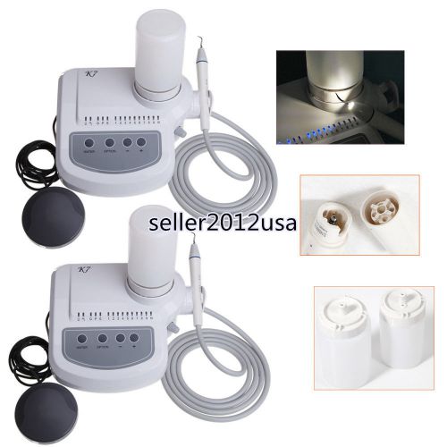 2X Dental Ultrasonic Piezo Scaler DTE type LED Fiber Optic Handpiece Tips bottle