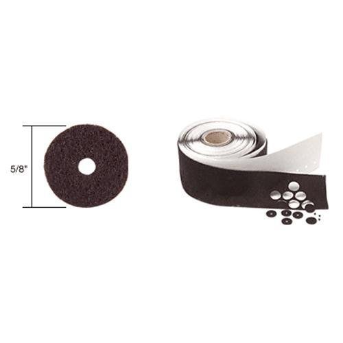 CRL Black 5/8&#034; Diameter Felt Washers 100 Pack