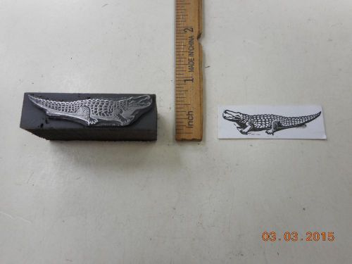 Printing Letterpress Printers Block, Alligator or Crocodile