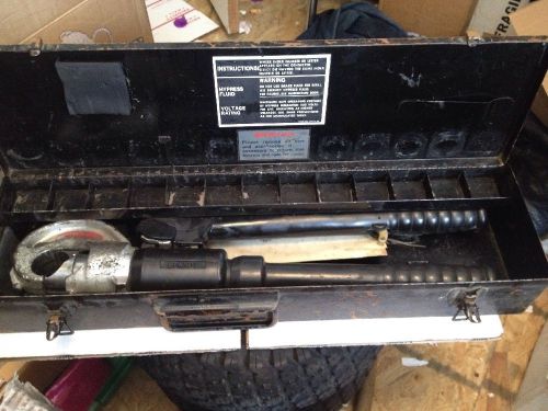 Burndy Y35 Hypress Hydraulic Crimper W/Case AS IS Pls Read #4106