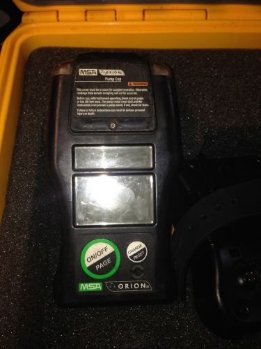 Msa orion gas detectors w/accessories for sale