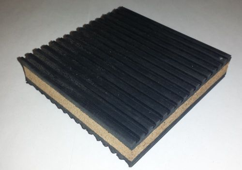 12 pack Anti Vibration isolation pad rubber/cork 4x4x7/8 HVAC Machinery  MP4C