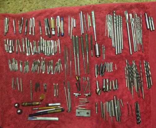 HUGE Vintage Machinist Tools Lot Starrett Fafnir Disto Files Reamers Taps Dies