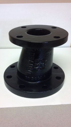 Cast iron flanged ecentric reducer 4&#034; x 3&#034; inch fitting metalfit #125 class for sale