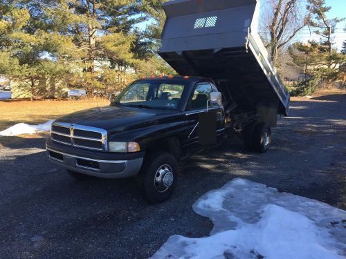 2000 dodge ram 3500 dump truck 24v cummins diesel dually mason dump body for sale