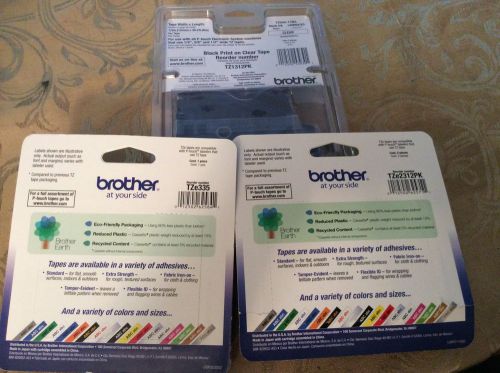 Original Brother Tz  Label Tape Cartridge  3 Packages Item Bundle .