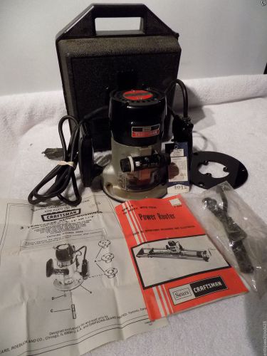 Sears Craftsman Fixed-Base Router 315.17480 1HP 6.5 amp W/ Case