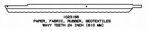 24&#039;&#039; Wavy Replacement Blade for Jarvis Wellsaw 400, 420