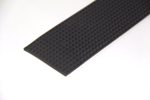 Pyramid Rubber Matting Sheet 0.2&#034; THICK 11&#034; x 3&#034;  colors black,adhesive 3M