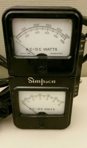 SIMPSON VOLTAGE METER BAKELITE CASE 1940-1950 MODEL 392