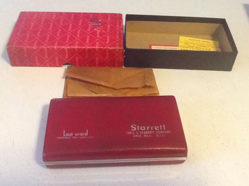 Starrett Indicator Set 711- G C S  With Attachments