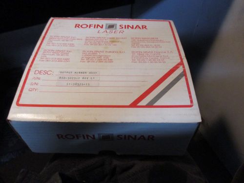 ROFIN SINAR CO2 LASER OUTPUT MIRROR ASSEMBLY 820-3029-2 Rev L1