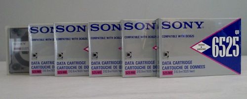 Lot of 6 SONY QD6525N Data Cartridges NOS