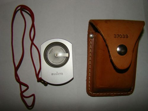 SUUNTO PM-5/360 PM CLINOMETER WITH LEATHER CASE, EXCELLENT CONDITION