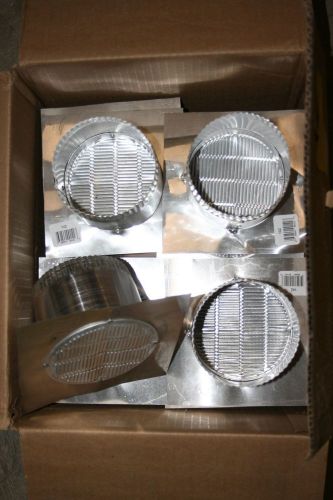 Lambro 4&#034; Aluminum Bathroom Fan Eave Vent (lot of 8)