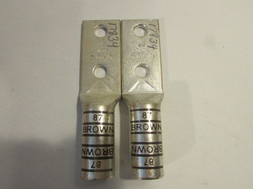 T&amp;B 925/24 500 Brown Die Lug Lot of 2! New.