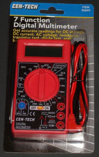 **New and Unopened** Cen-Tech 7 Function Digital Multimeter (90899)