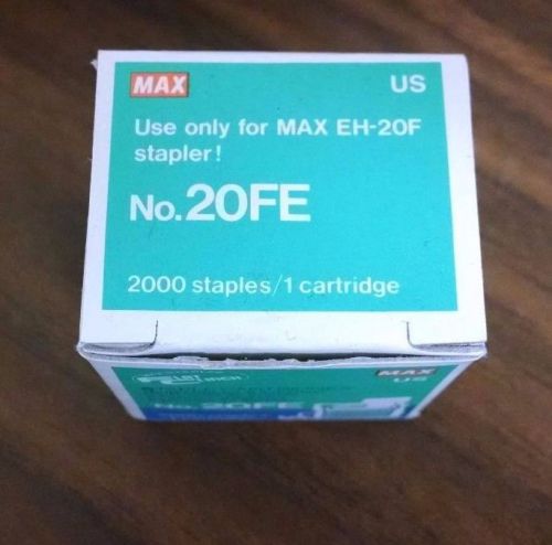 MAX NO. 20FE FLAT CLINCH STAPLE CARTRIDGE 2000