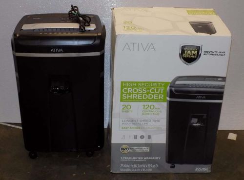 Ativa 20CA02 20-Sheet Cross-Cut Shredder