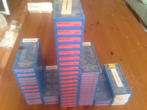 600 PCS Kyocera Ceramic inserts lot - SNGN - RNGN -CNGN - WNGA - RCGX ...cheap!!