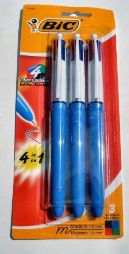 15 bic 4 color pens - blue red green &amp; black 1.0mm deep discount for sale
