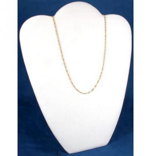 Necklace Pendant Display Bust White Velvet Showcase