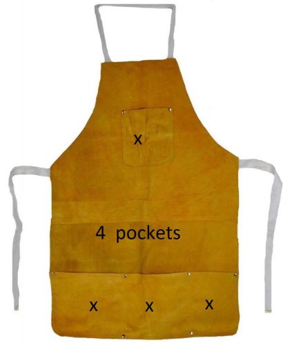 Split leather welding apron protective clothing carpenter blacksmith gardening for sale