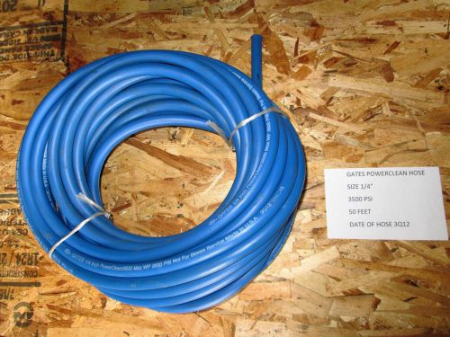 GATES POWERCLEAN PRESSURE WASHER HOSE 1 WIRE BRAID 1/4&#034; 50&#039;, 3/8&#034; 45&#039;, 1/2&#034; 35&#039;