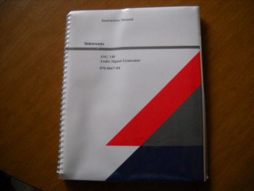 Tektronix ASG 140 audio signal generator instruction manual NEW