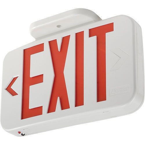 Lithonia Lighting Quantum Series LED Exit Sign w/ Battery- Damp Location Listed