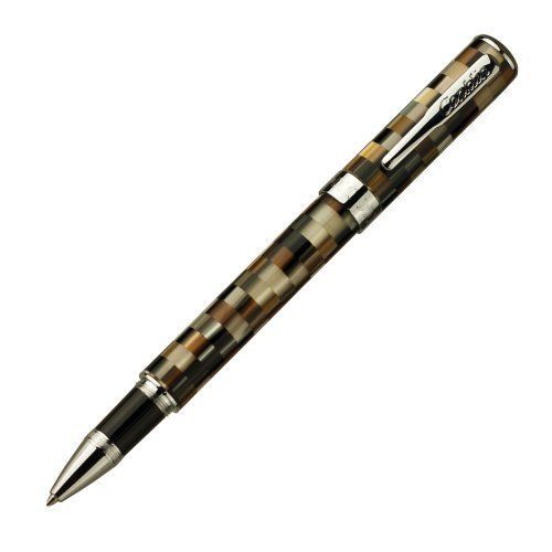 Conklin Stylograph Mosaic Pattern Rollerball Pen, Brown/White CK71061