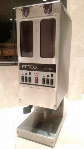 Fetco GR 2.3 Dual Hopper Coffee Grinder 3 Setting GR2 3