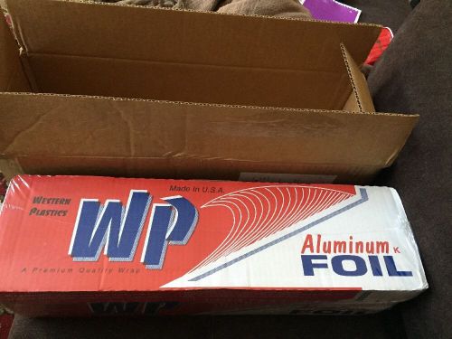 Heavy Gauge Aluminum Foil 18&#034;x1000&#039; Roll (Western Plastics)