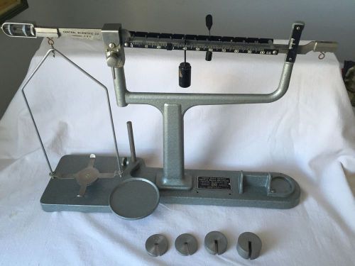 Vintage Triple Beam Balance Scale Central Scientific Co.