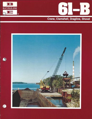 Equipment brochure - bucyrus-erie - 61-b clamshell crawler shovel 7 item (e3051 for sale