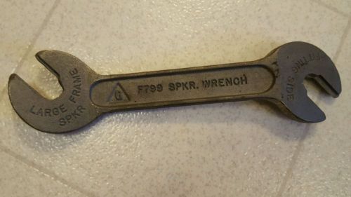 Vintage Double F799 Grinnell G SPKR Sprinkler Wrench Large Small Frame 10&#034;